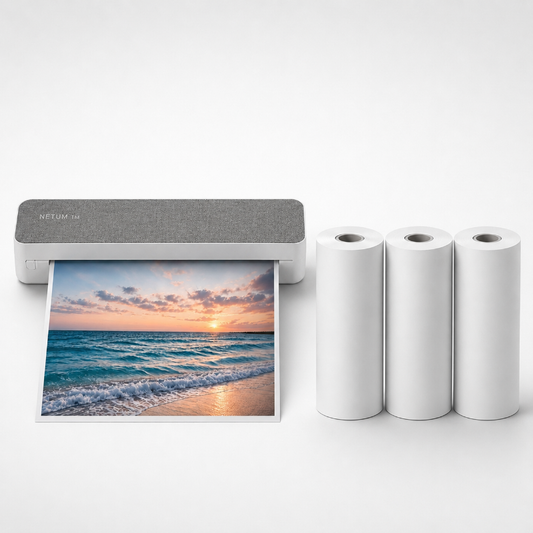 NETUM Imprimante thermique portable A4 – Sans encre Bluetooth et USB
