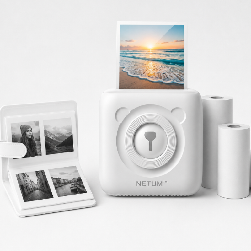 NETUM imprimante portable + 1 pochette offerte - compacte